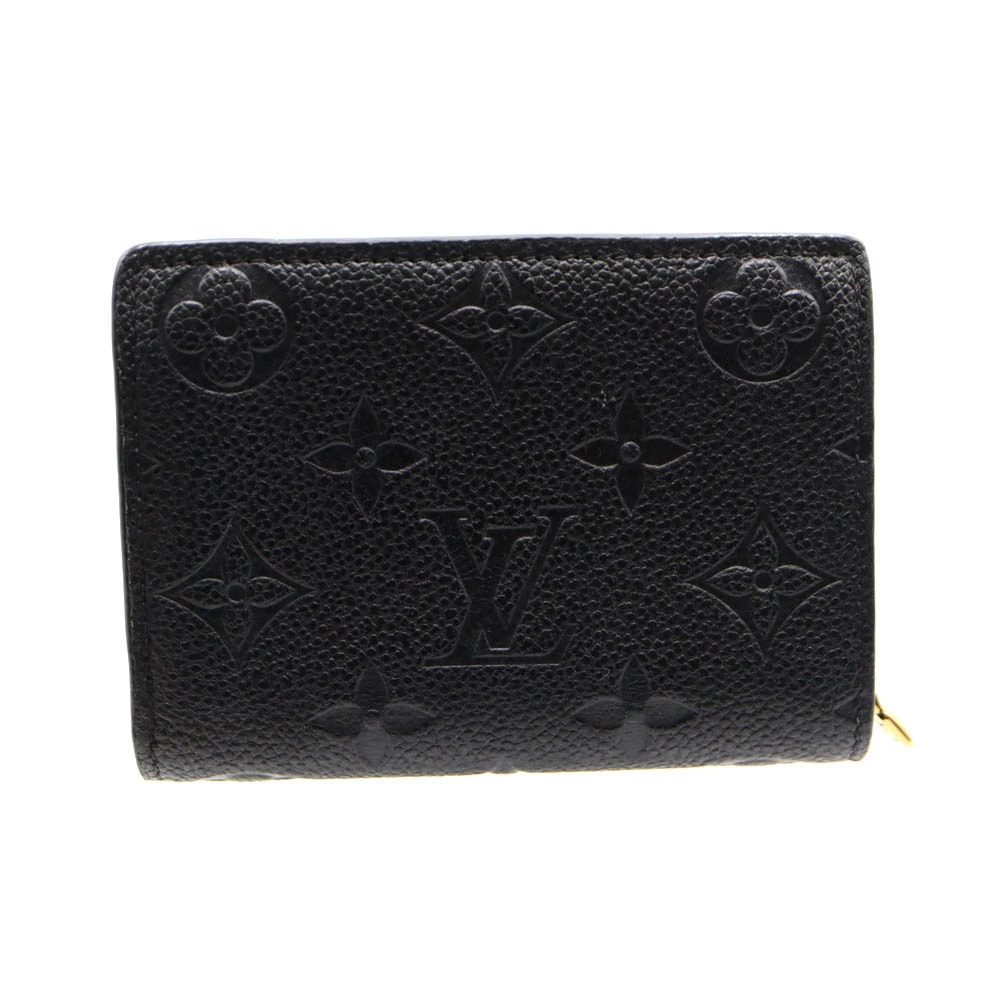 Louis Vuitton Portefeuille Claire Empreinte Leather Wallet Black